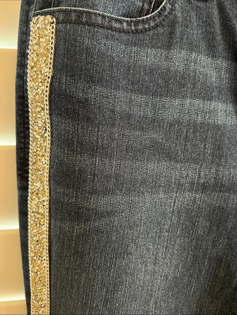 INC Denim Jeans with Sparkle Detail
